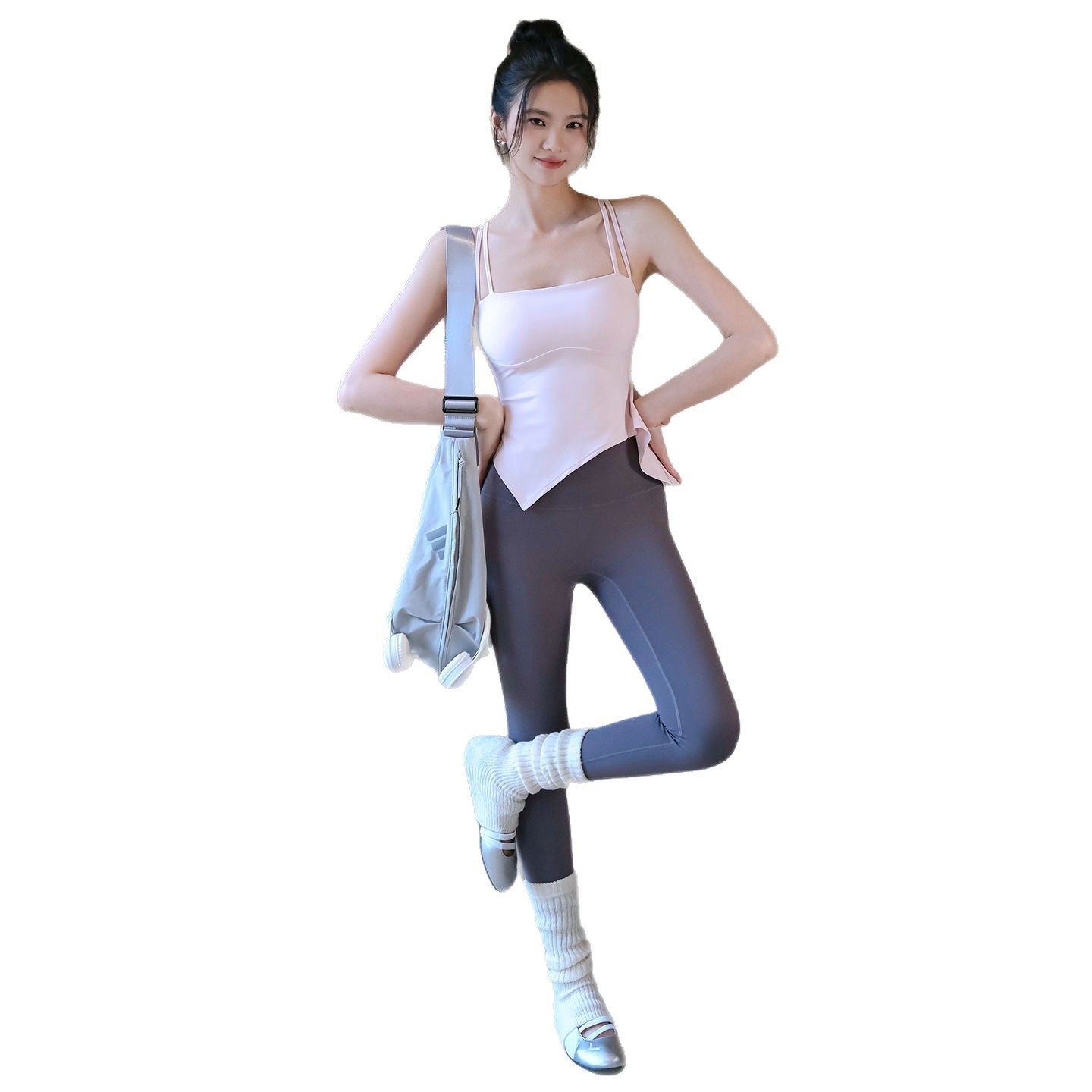 One-piece outer fitness training bra