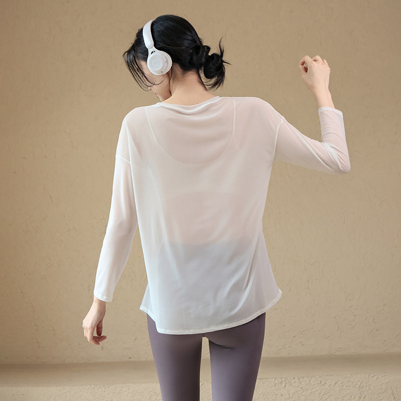 Loose-Fit Long Sleeve Yoga Top