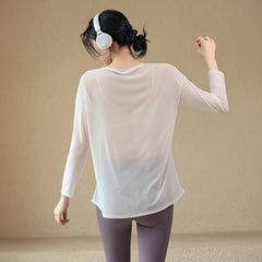 Loose-Fit Long Sleeve Yoga Top