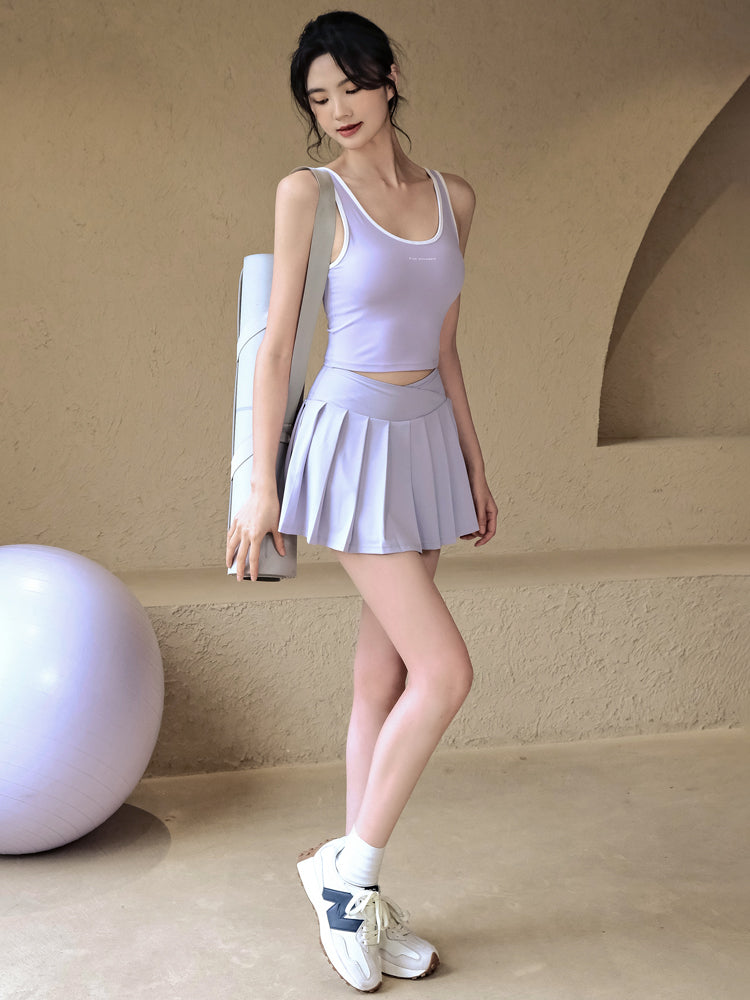 Anti-light high-waisted yoga skirt