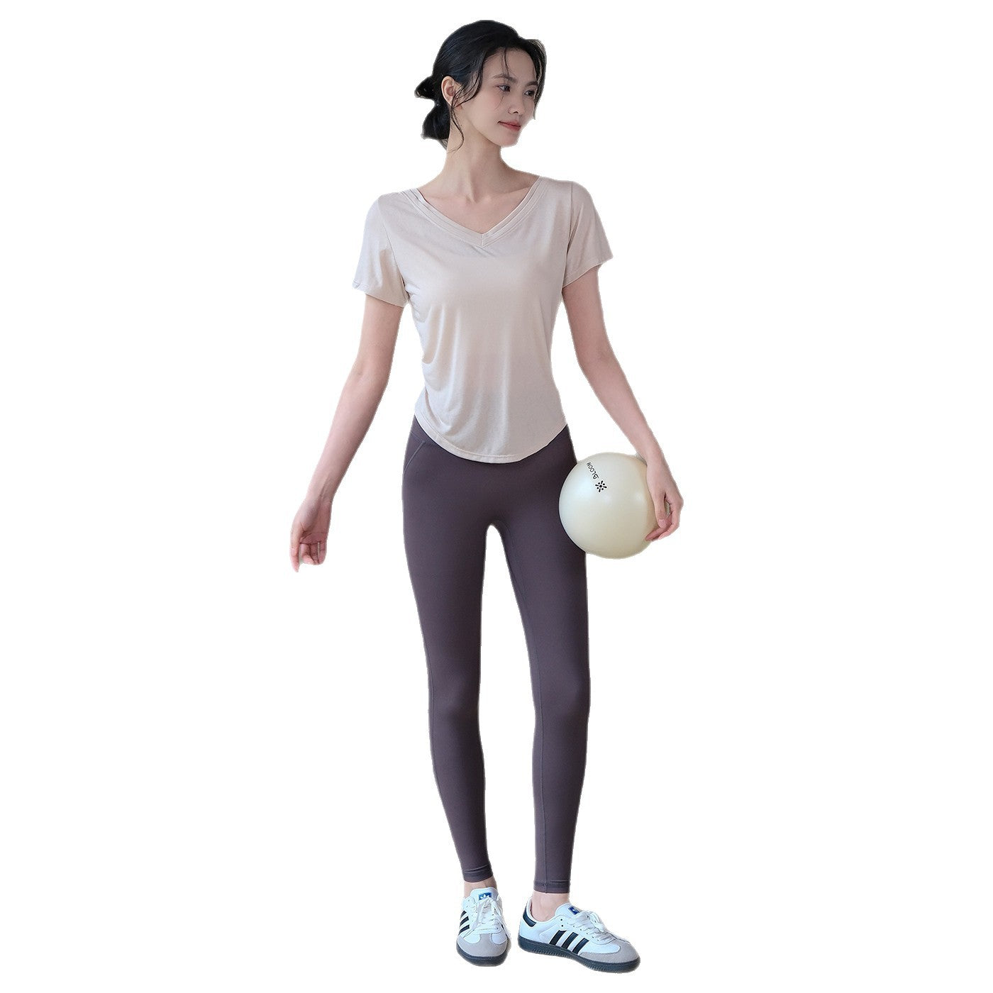 Loose nude feel light and breathable running sports T-shirt short sleeves