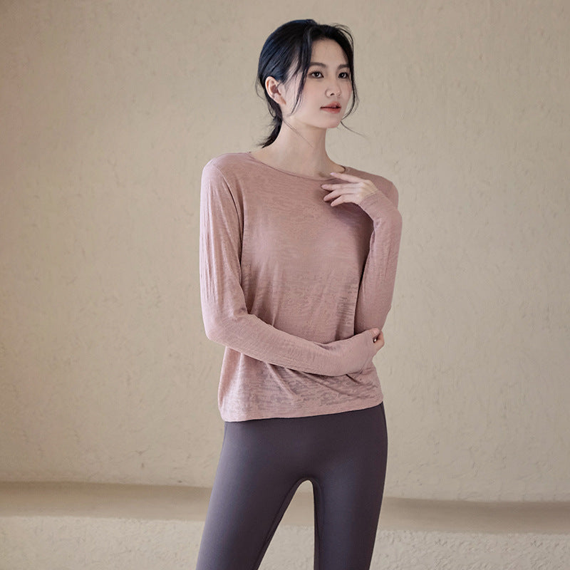 Loose slimming long-sleeve cover-up