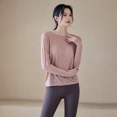 Loose slimming long-sleeve cover-up