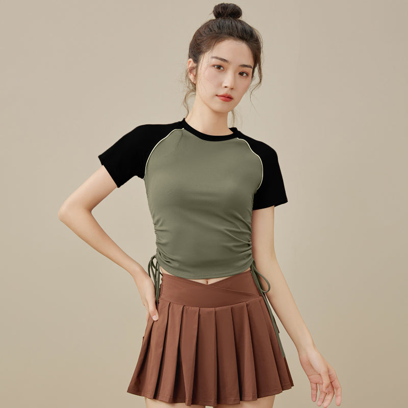 Waist slimming short sleeves