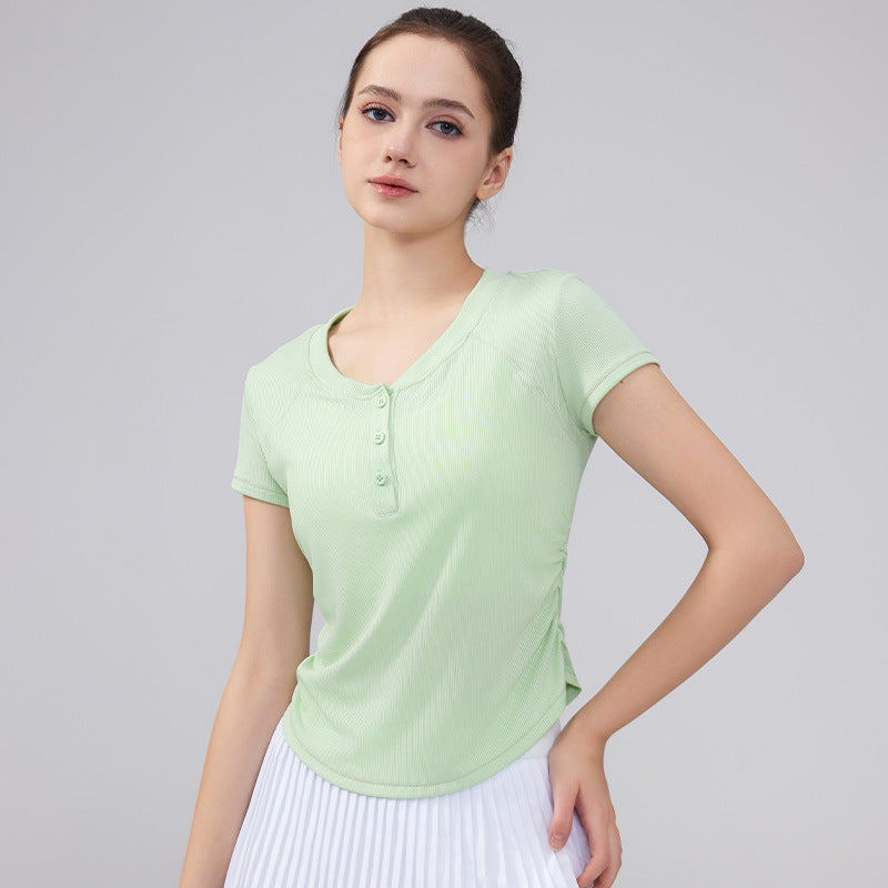 New ribbed high-end yoga top