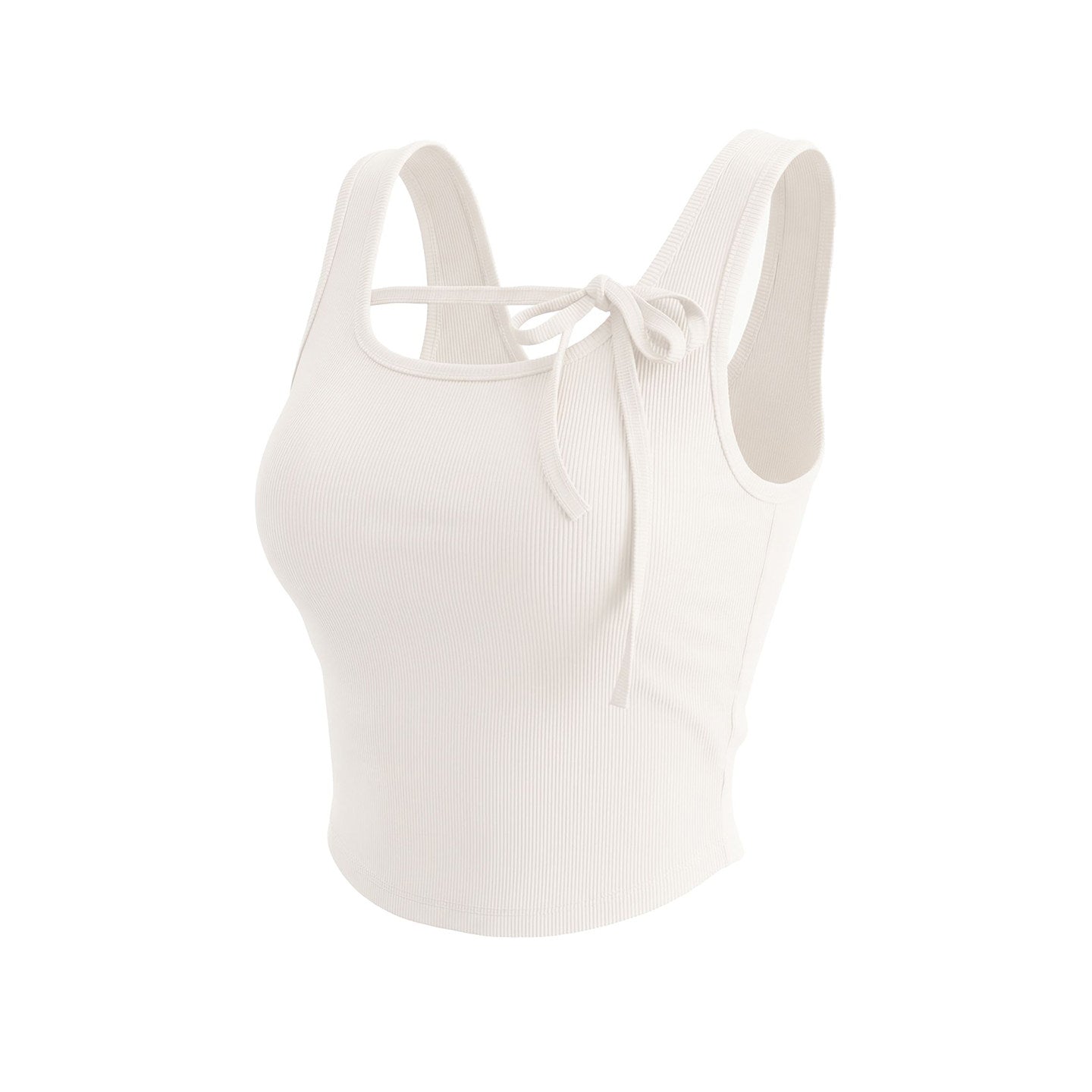 Stylish lace-up shockproof yoga suit vest