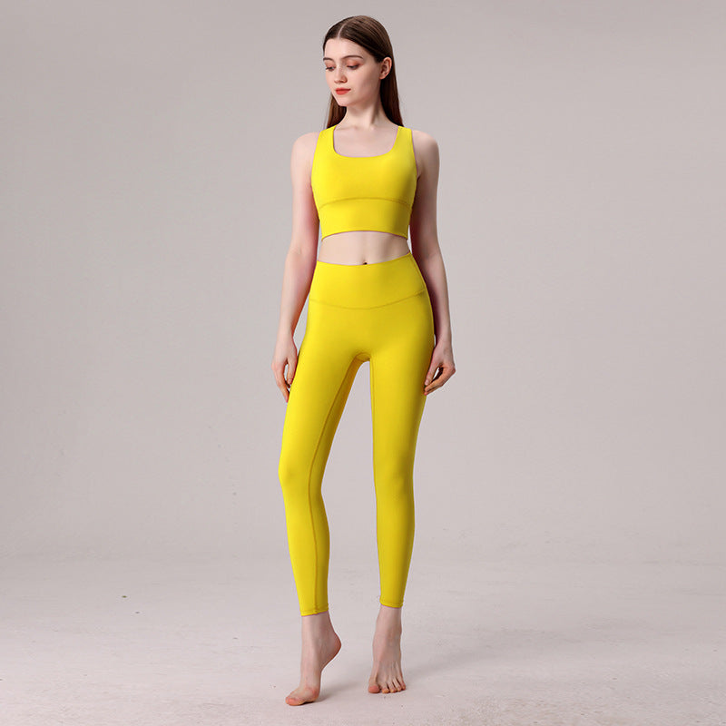 Crossed strap tight two-piece set