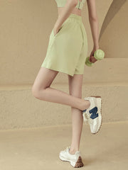 Loose ice silk cool-feeling trousers