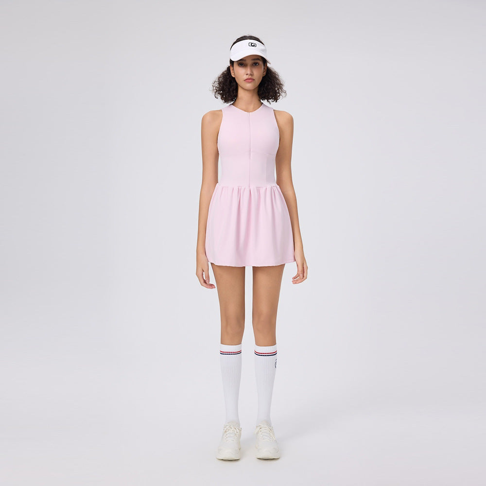 Crewneck anti-bare badminton golf tennis dress