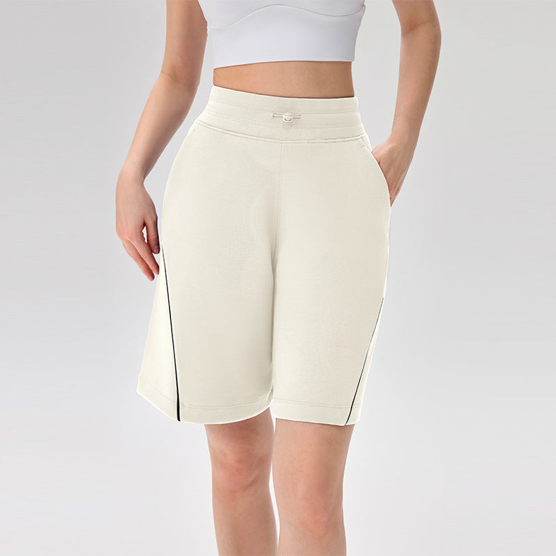 High-waisted quick-drying sports shorts