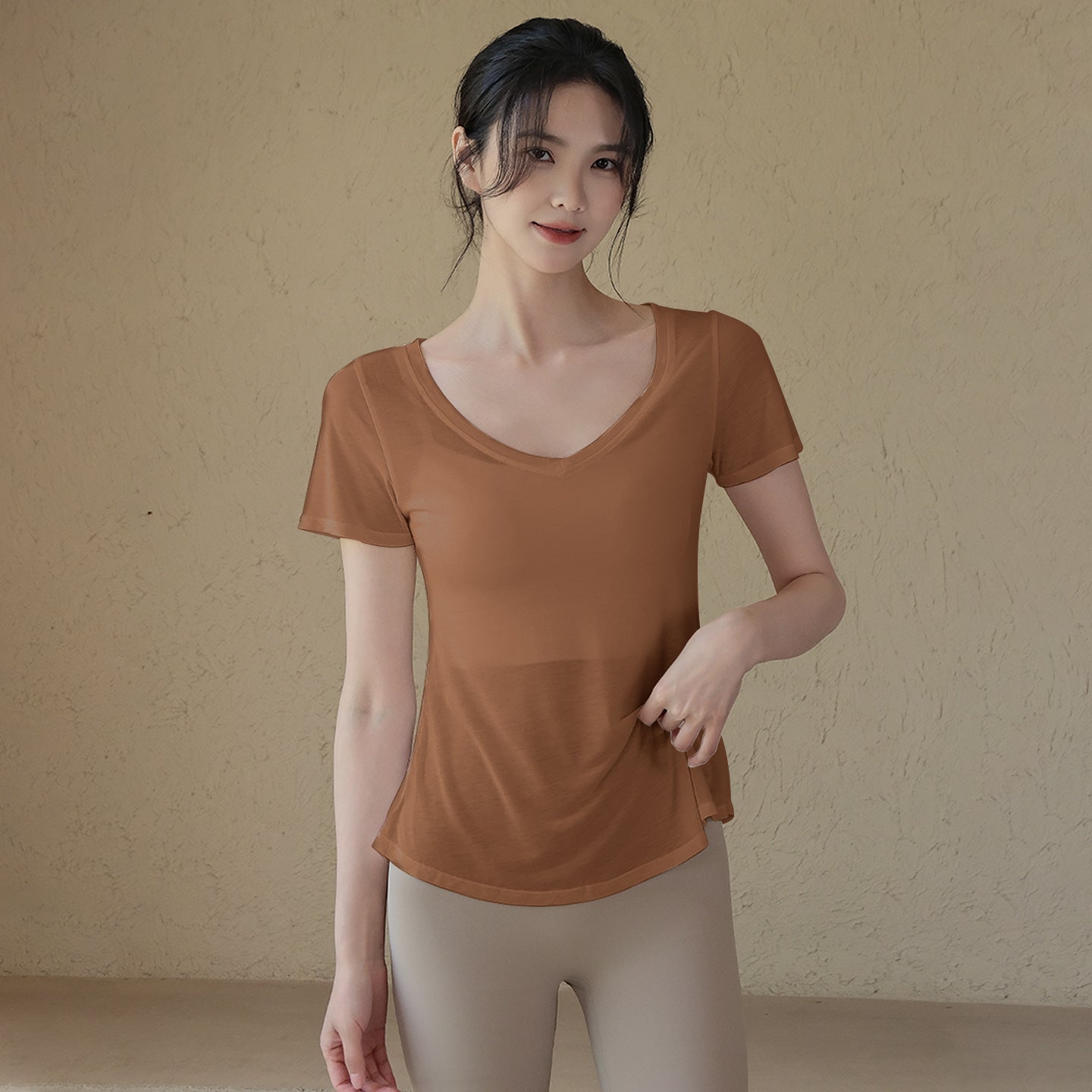 High-end lightweight and breathable sports T-shirt short sleeves