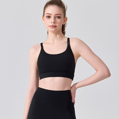 Contrasting playful kitten ears beautiful back running gym bra