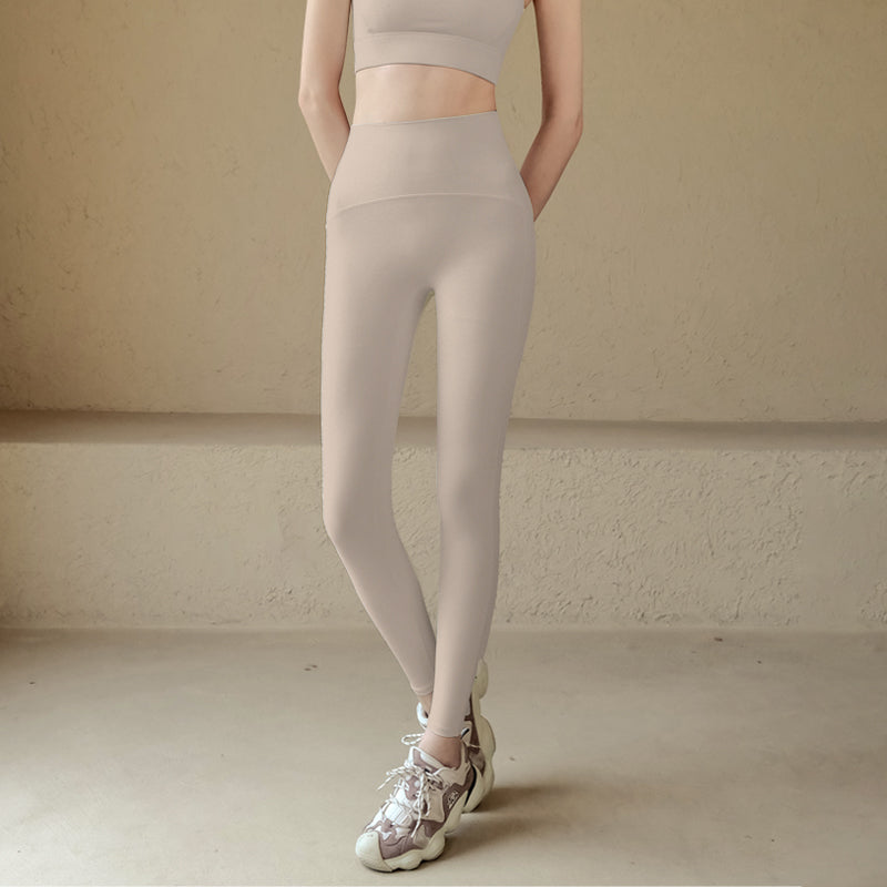 Wear high-waisted hip lift yoga tight trousers for sports
