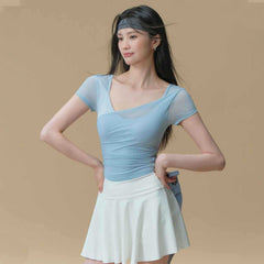 Mesh is comfortable, Breathable, Professional, Running, Fitness, And short sleeves