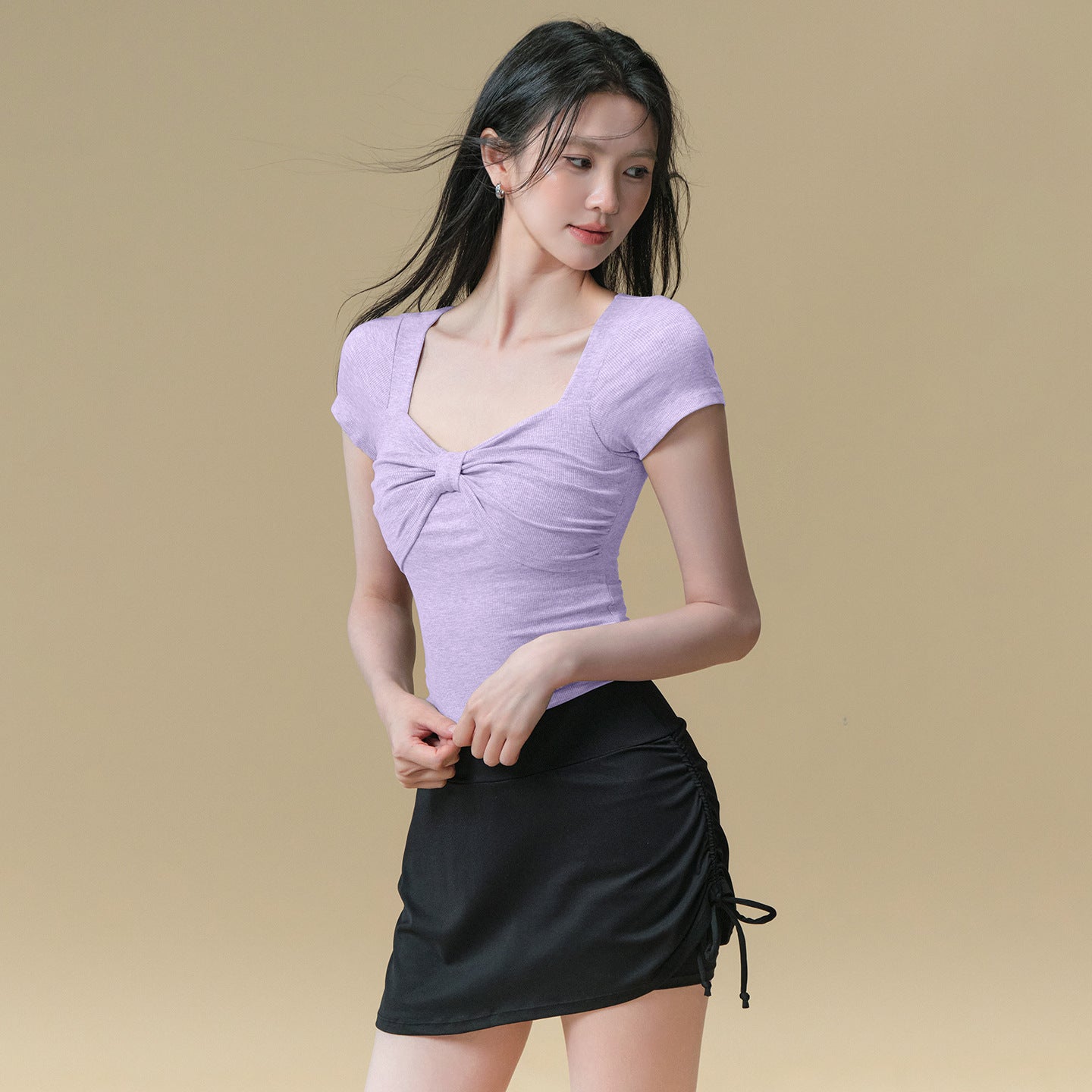 New yoga suit with chest pad short sleeve T-shirt