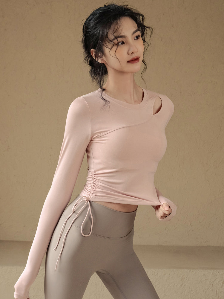 Drawstring quick-drying long sleeves