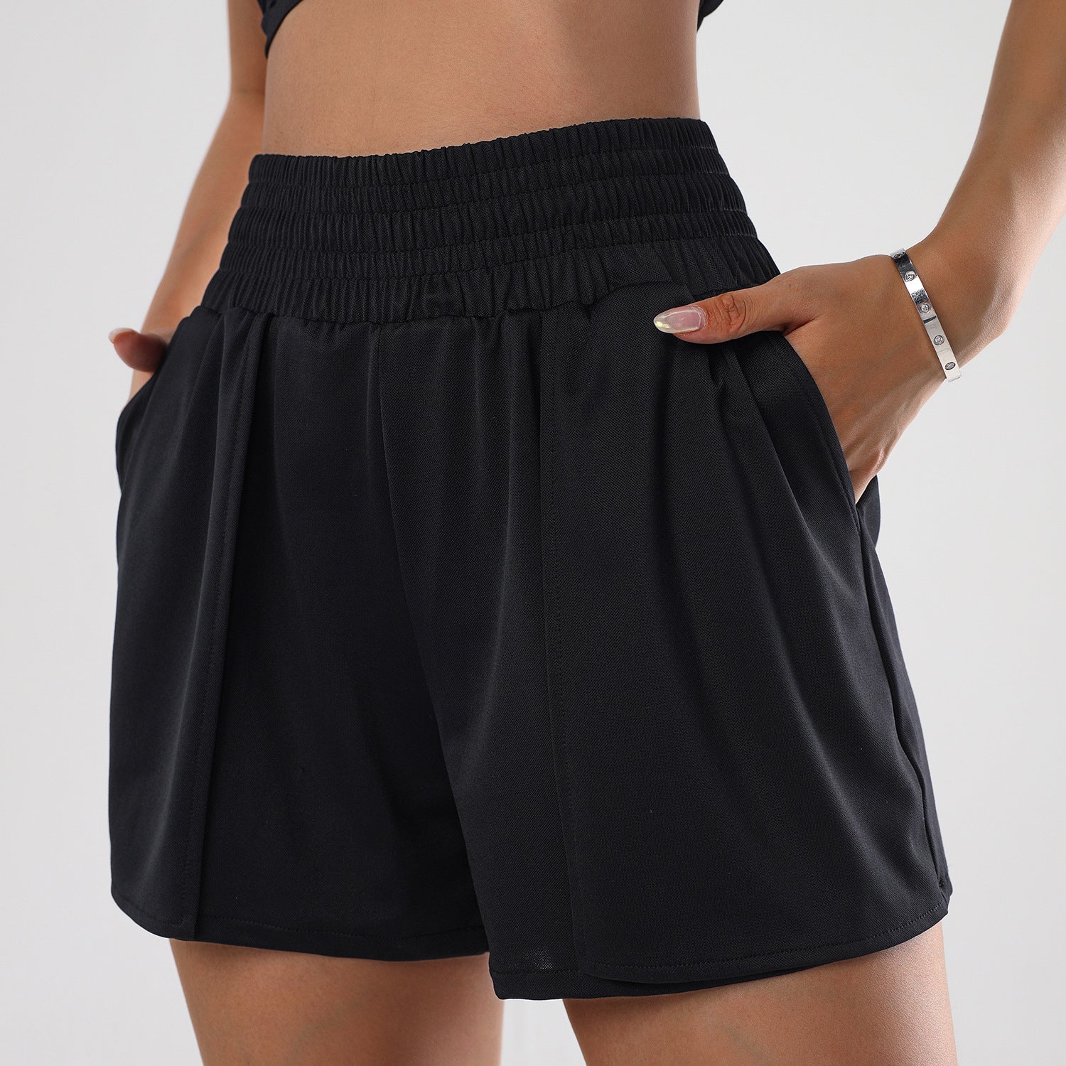 Quick-drying skinny fake two-piece shorts