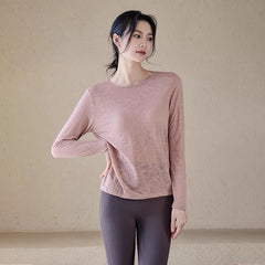 Loose slimming long-sleeve cover-up