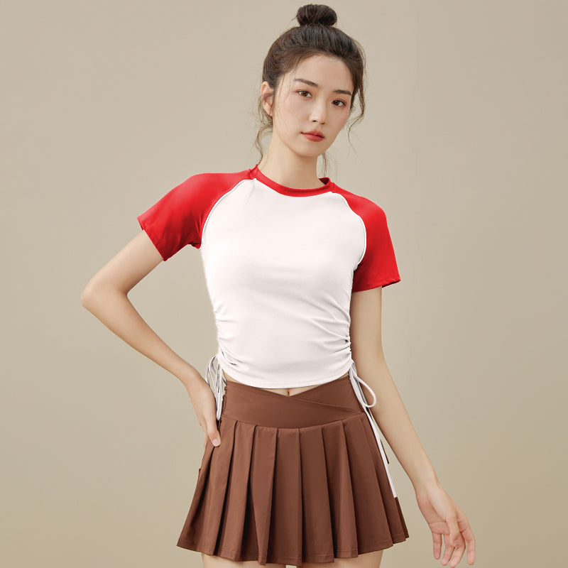 Waist slimming short sleeves