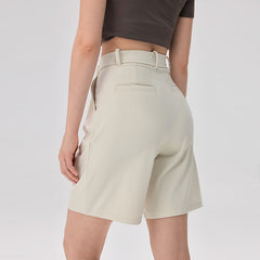 Wide-leg straight casual shorts