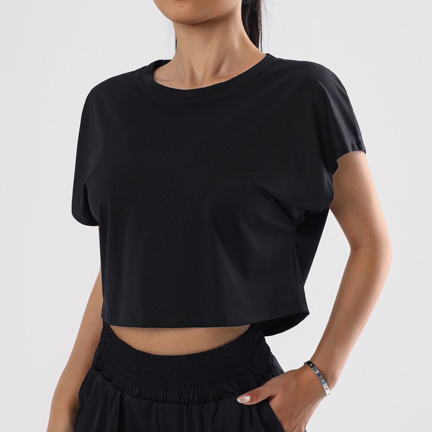 Casual simplicity quick-drying short sleeves
