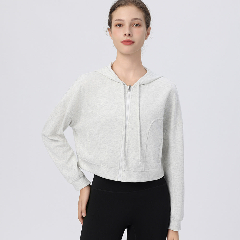 Outdoor running Pilates women's sweatshirt with long sleeves