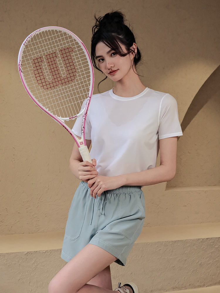 Loose quick-drying short sleeves