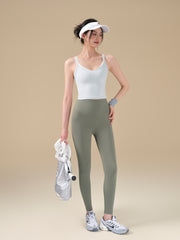 Sexy V-neck contrasting shockproof gym bra