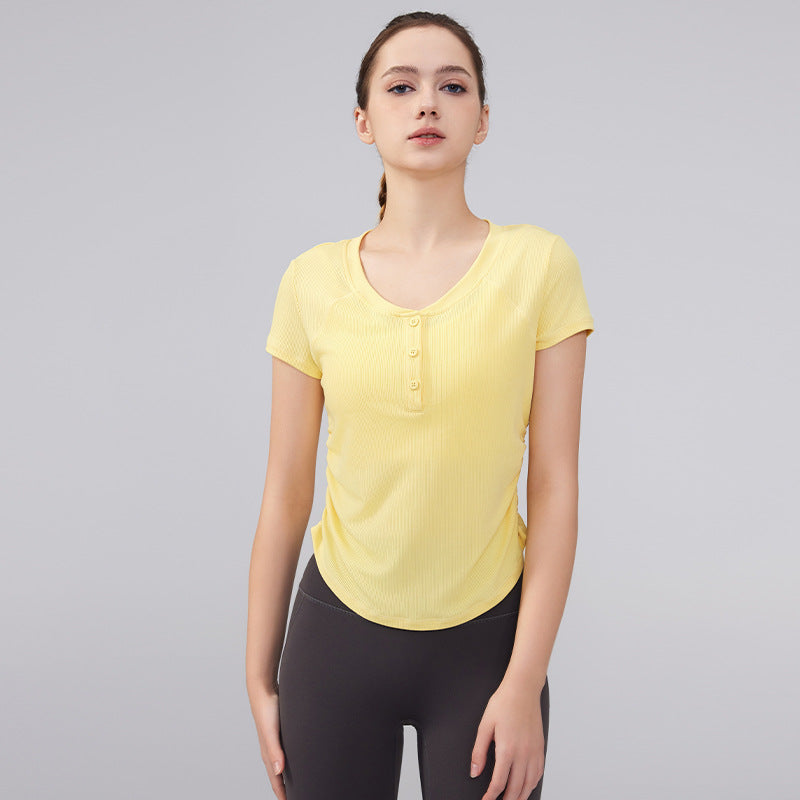 New ribbed high-end yoga top