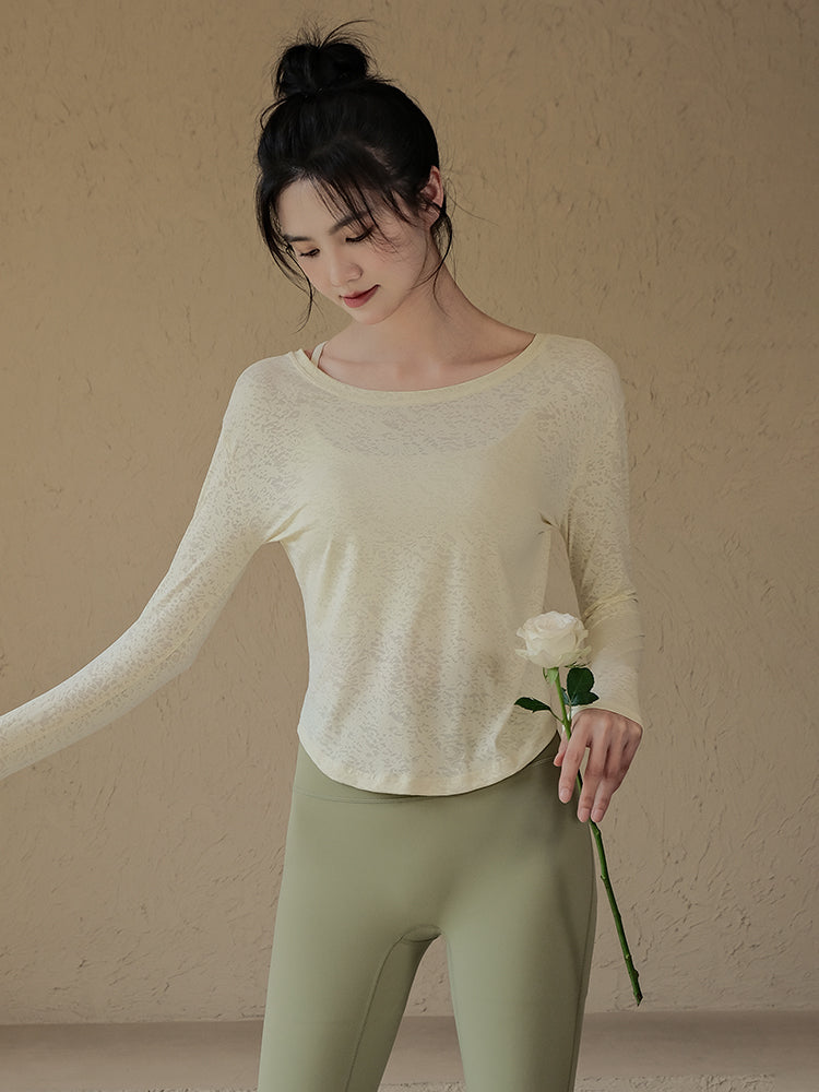 Loose and quick-drying yoga long sleeves