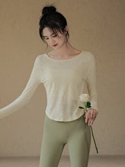 Loose and quick-drying yoga long sleeves