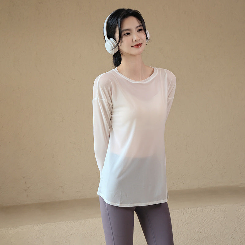 Loose-Fit Long Sleeve Yoga Top
