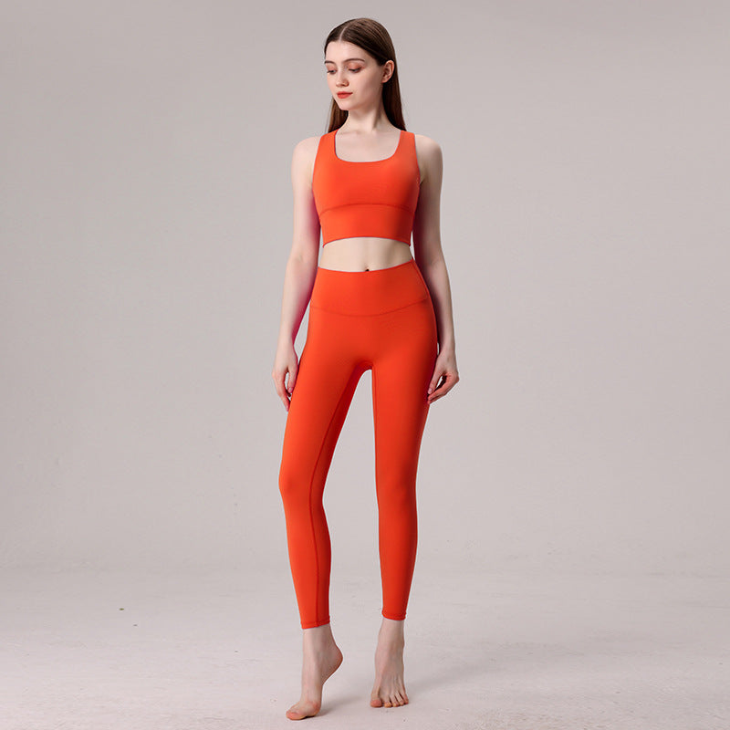 Crossed strap tight two-piece set