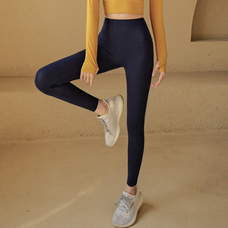 Laika nude high-waisted skinny hip-lifting trousers