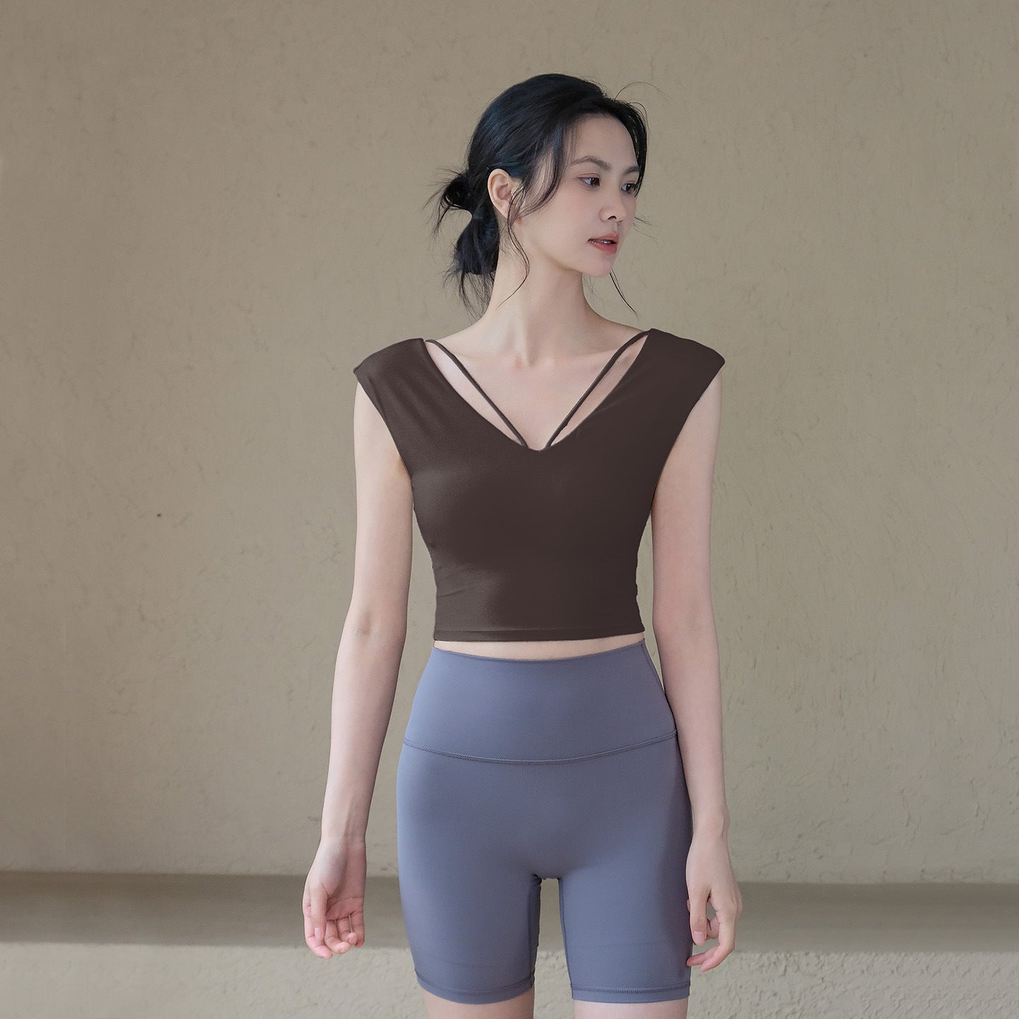 Sexy and comfortable, Slim and slim, Running sports short sleeves