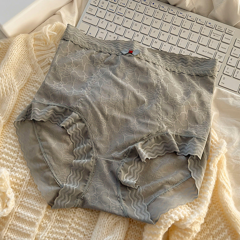 Tummy tucks and hip lifts lace cotton high-waisted seamless briefs