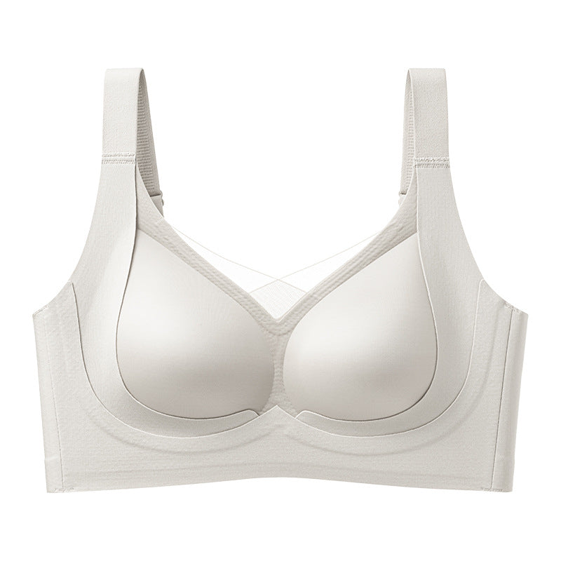 Simple soft support, Glossy, Non-scarf, Anti-sagging, Corset, Lifting, Anti-gravity, Non-inductive, Underwired bra
