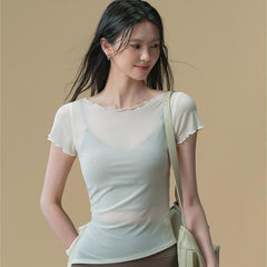 Summer thin breathable and quick-drying sports short-sleeved T-shirt
