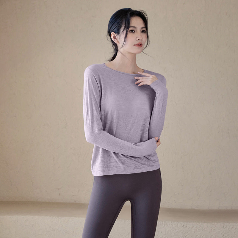 Loose slimming long-sleeve cover-up