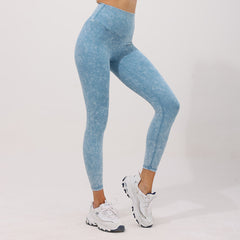 Nude high-waisted cropped pants that tighten the abdomen and lift the buttocks