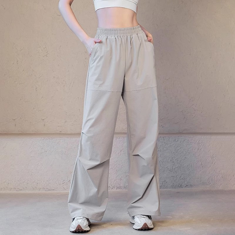 Autumn and winter three-proof straight-leg high-waisted cargo pants