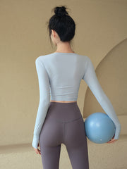 Slimming long sleeves with chest pads