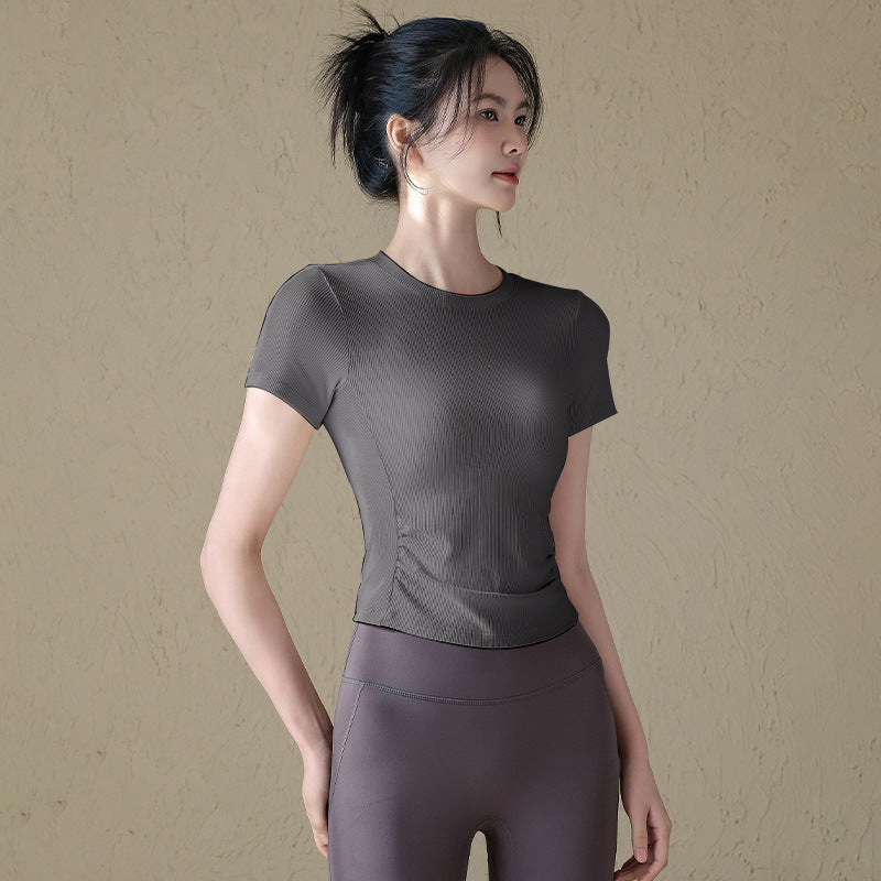 Slim slimming running sports training fitness T-shirt short sleeves
