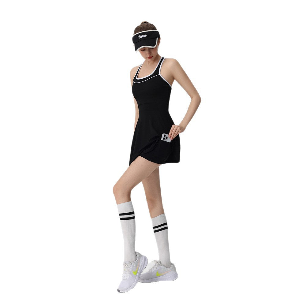 Casual slim and breathable golf tennis dress