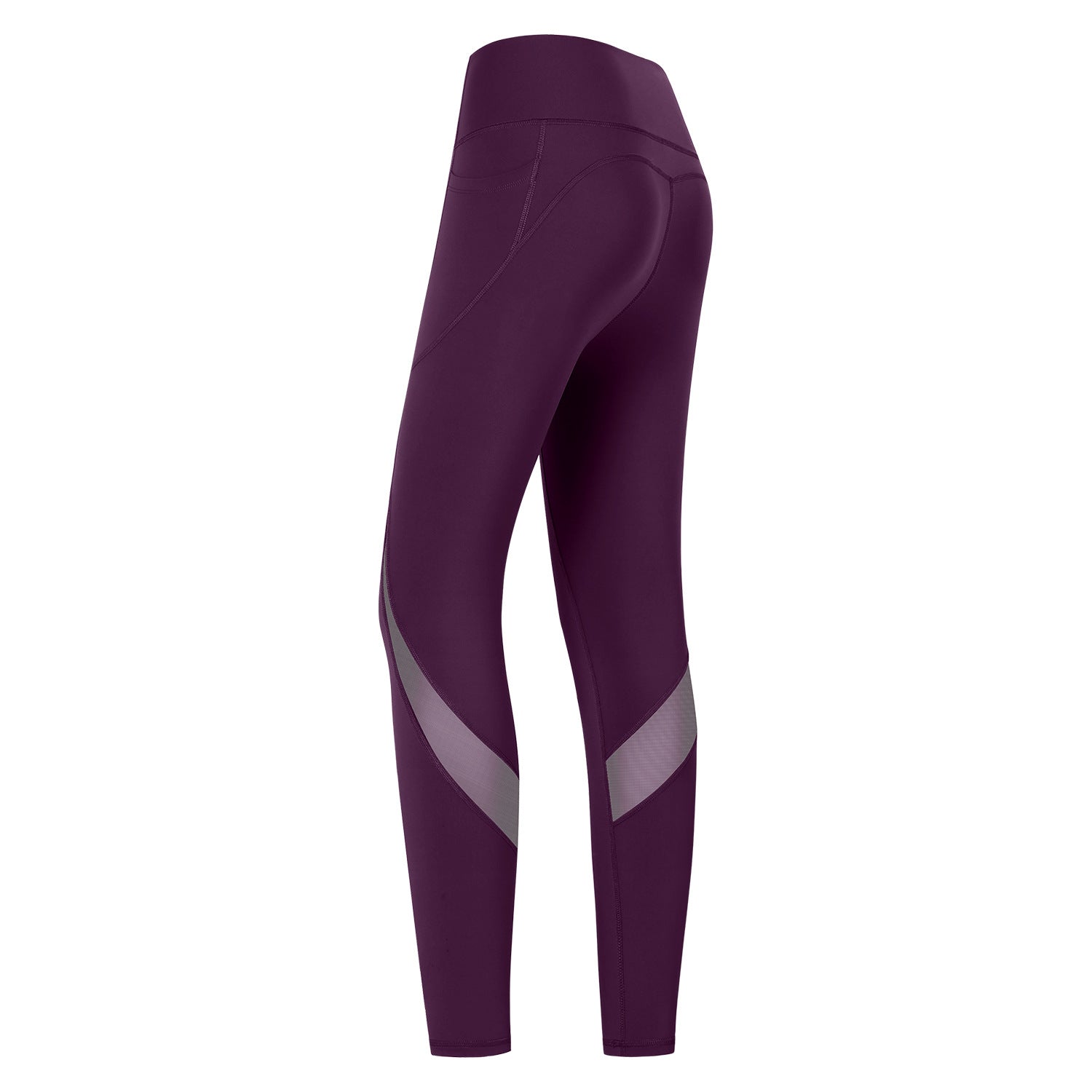 Mesh without T-line with pockets, Anti-roll hemming, Hip lifting sports leggings