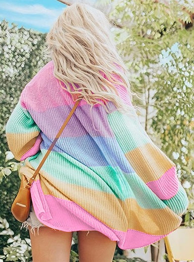 Open Front Casual Cardigan Sweater