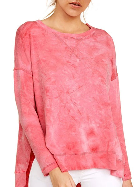 Outerwear Long Sleeves Tie Dye Sweatshirt