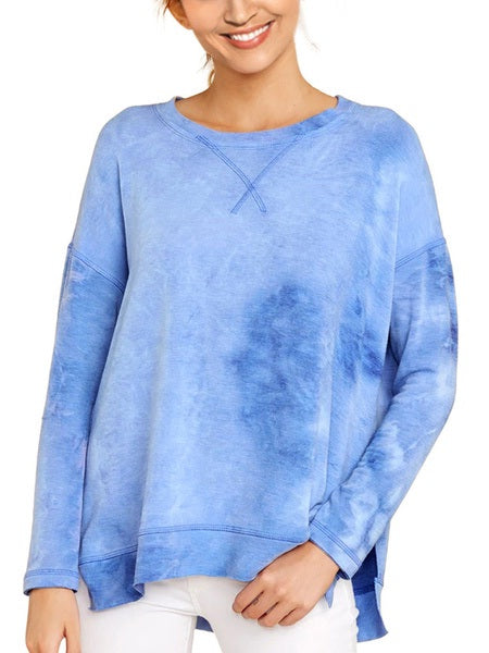 Outerwear Long Sleeves Tie Dye Sweatshirt