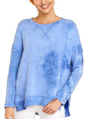 Outerwear Long Sleeves Tie Dye Sweatshirt