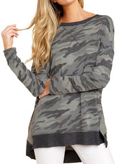 Outerwear Long Sleeves Tie Dye Sweatshirt